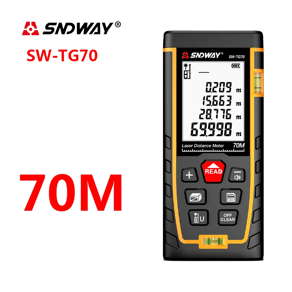 Цифровой лазерный дальномер измеритель расстояния рулетка 70 м|Лазерные