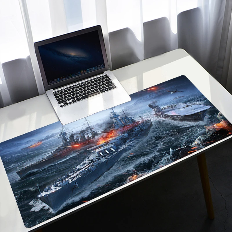 Большой коврик для мыши с аниме World Of warship резиновые скоростные настольные