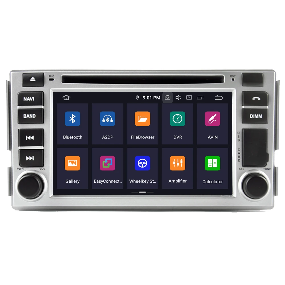 Автомагнитола RoverOne мультимедийный DVD-плеер на Android 10 с GPS Bluetooth для Hyundai SantaFe Santa Fe -