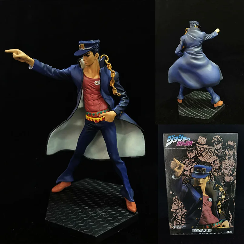 

18cm JoJo Bizarre Adventure Figure Standing posture Kuujou Joutarou PVC Action Figure Collectible model toys kid gift