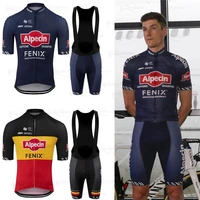 alpecin fenix cycling jersey set summer bicycle clothing mens quick dry road bike shirt suit bib shorts mtb maillot pants