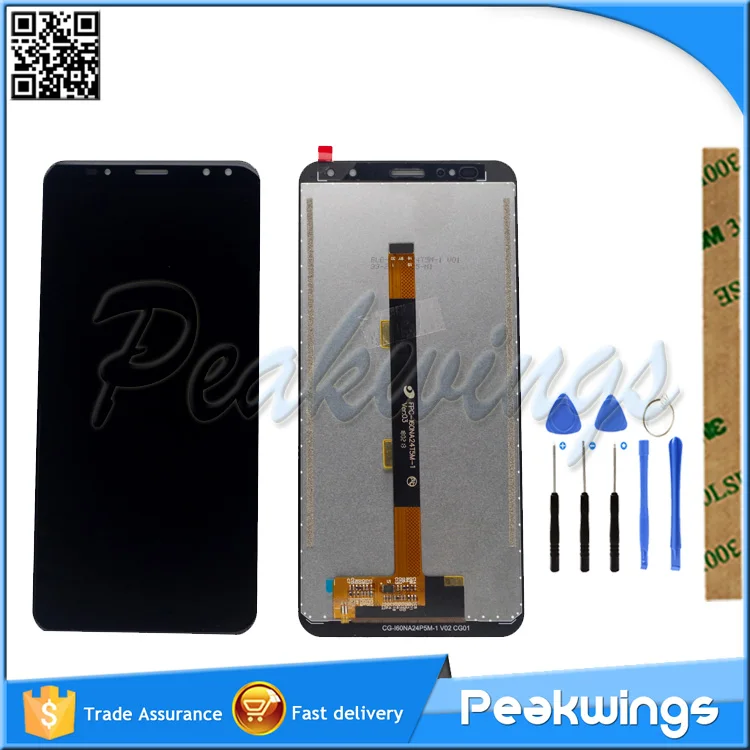Протестированный ЖК-дисплей для Ulefone power 3 3S ЖК-дисплей с сенсорным экраном в сборе