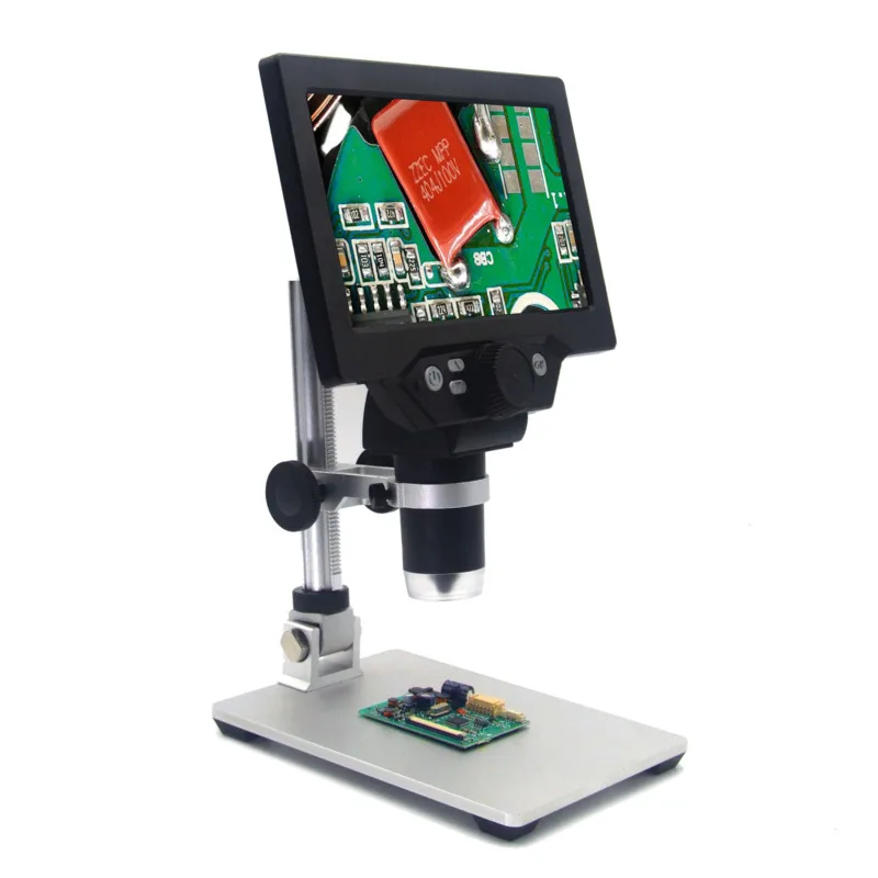Microscópio de Vídeo Microscópio Digital 12mp 7 Polegada Tela Colorida Display Lcd Amplificação Contínua Lupa G1200 1-1200x hd