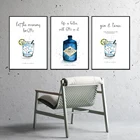 Винтажный оловянный постер с джином и тонизирующим эффектом, Настенная картина, украшение для дома в стиле ретро, Куба, Мохито, коктейльное полотно, художественное оформление, Bts, бар, кухня