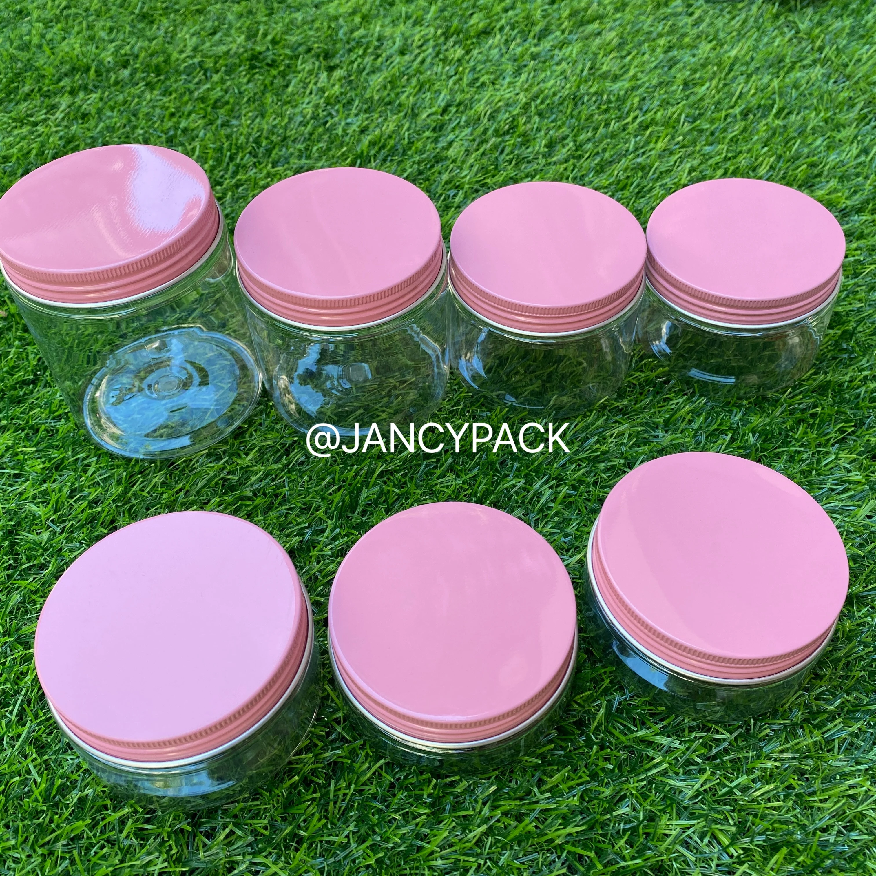 10PCS/30PCS 50g-250g Clear Plastic Jar And Lids Empty Containers Aluminum Cap Cosmetic Tin Pot Lip Balm Oil Wax Container | Красота и