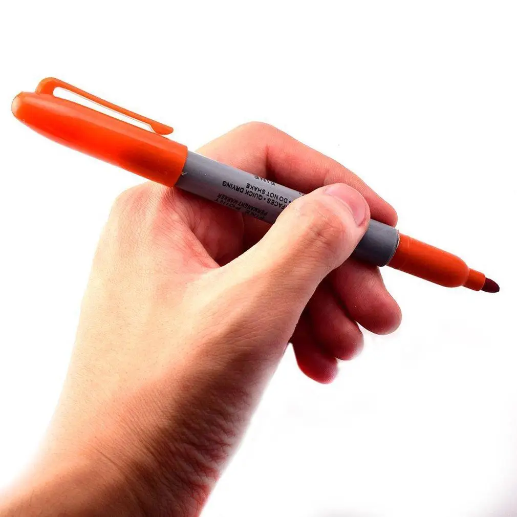 Шариковая черная маркерная ручка Перманентная тонкая смелая шариковая ручки для