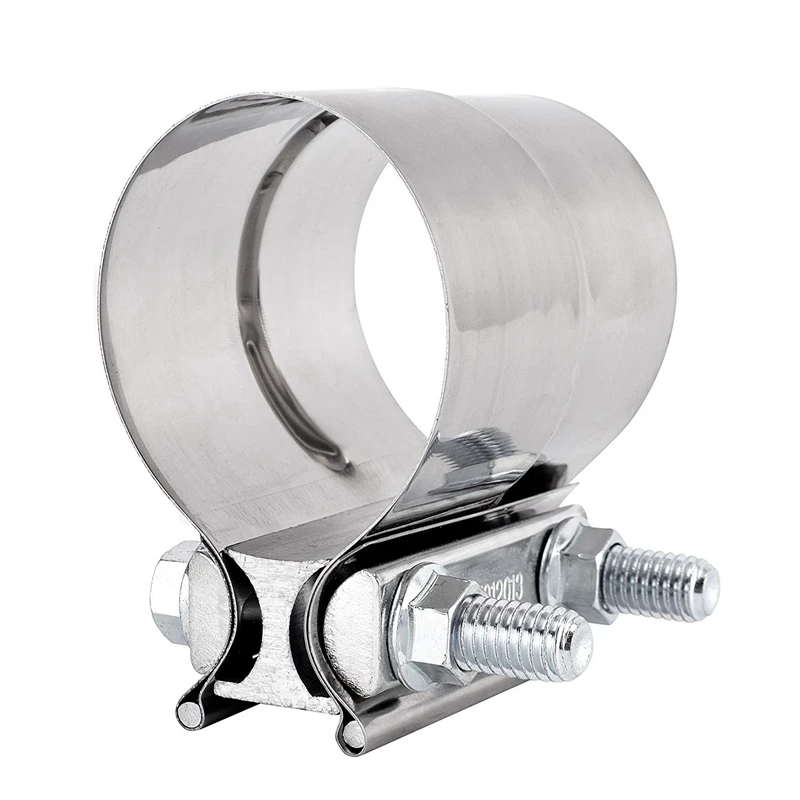1pc 2.5 Inch 2 1/2 Lap Joint Exhaust Band Clamp-Preformed Stainless Steel For Catback Silencer | Автомобили и мотоциклы