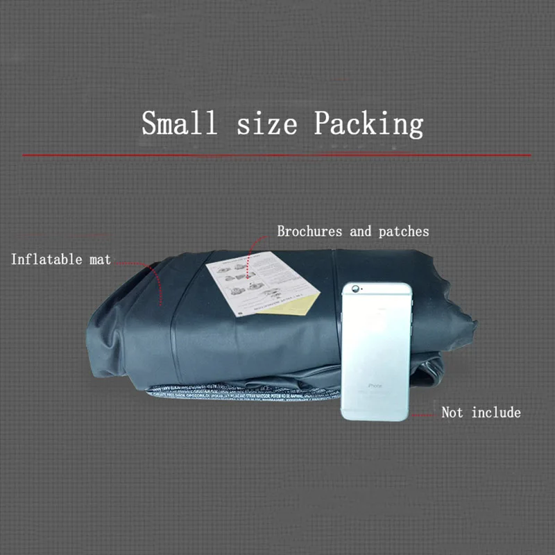 

high quality 3 person use 152*203*22CM comfortable camping inflatable mat with pump