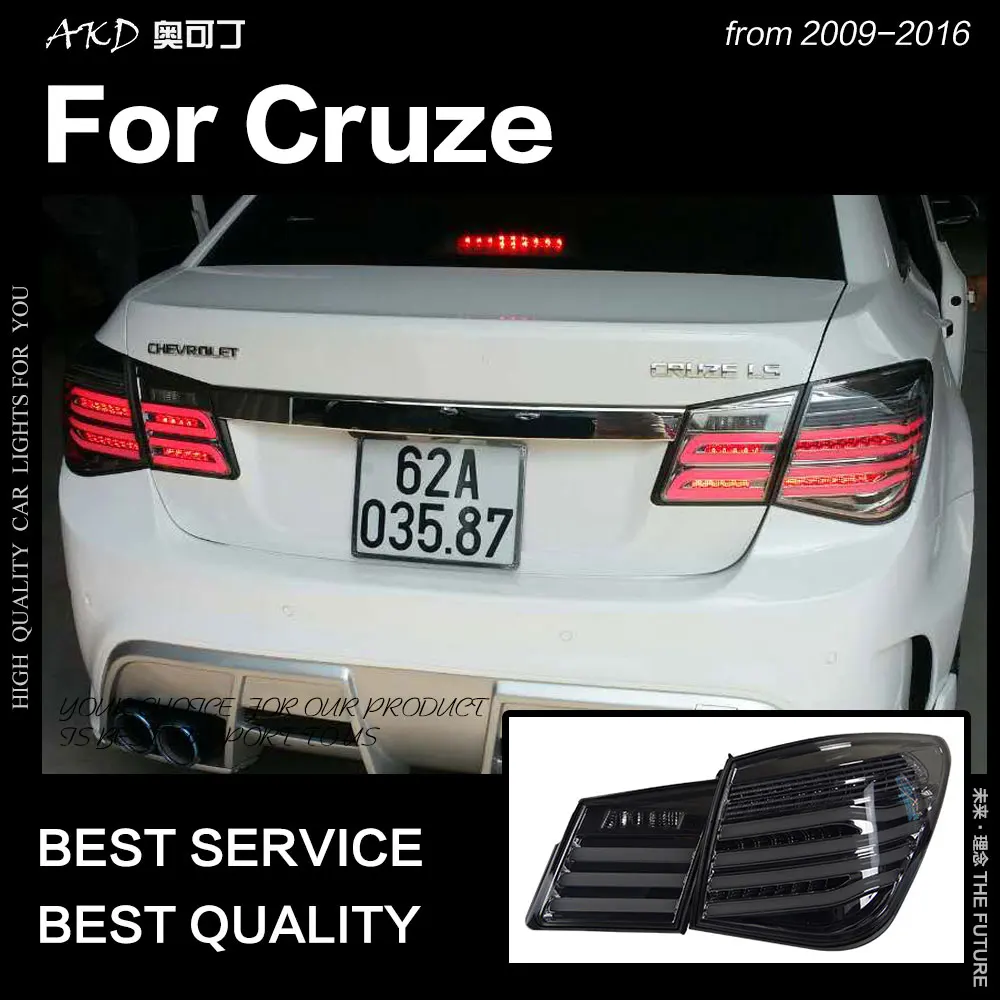 

Автомобильный Стайлинг, задний фонарь для Chevrolet Cruze, светодиодный задсветильник 2009-2016, задний фонарь DRL, Задний сигнал поворота, автомобильны...
