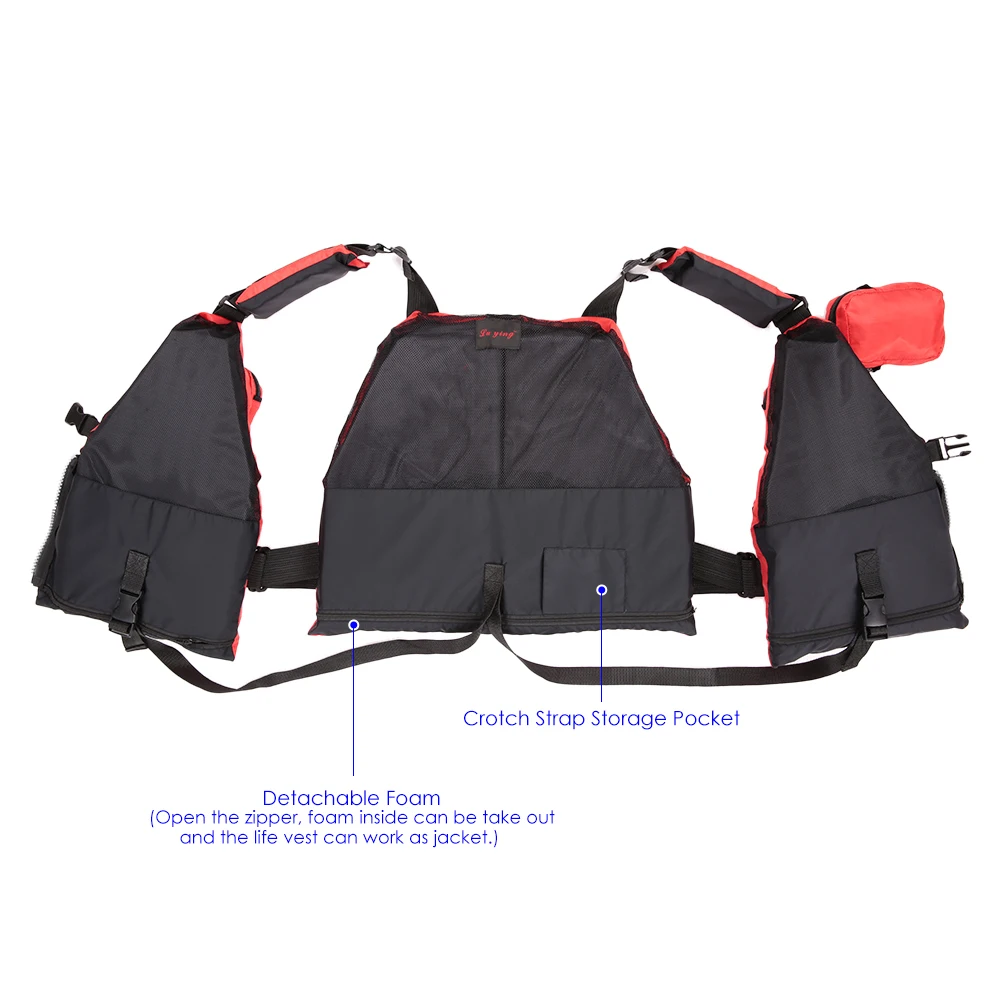 Fly Fishing Vest Oxford Survival Adjustable Safety Life Jacket Swimming Boating Ski for Carp |