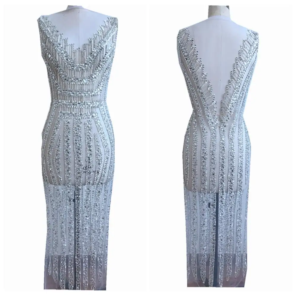 Аппликация ручной работы с блестками для свадебного платья | Дом и сад