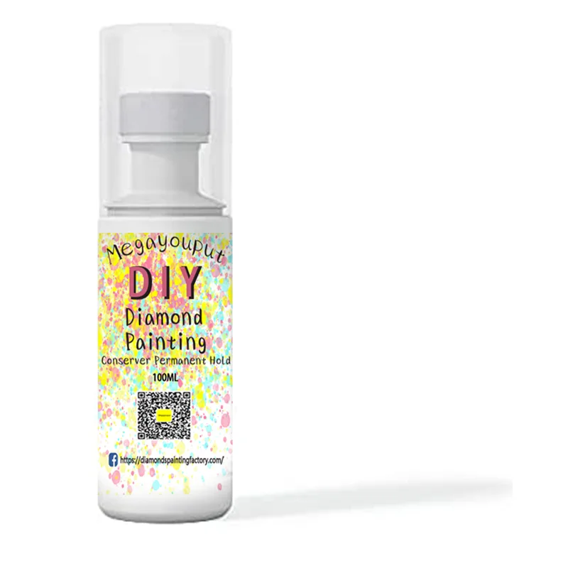 

Diamond Painting Protector for Permanent Retention and Gloss Effect Sealer Suitable for All Diamond Painting 100ml