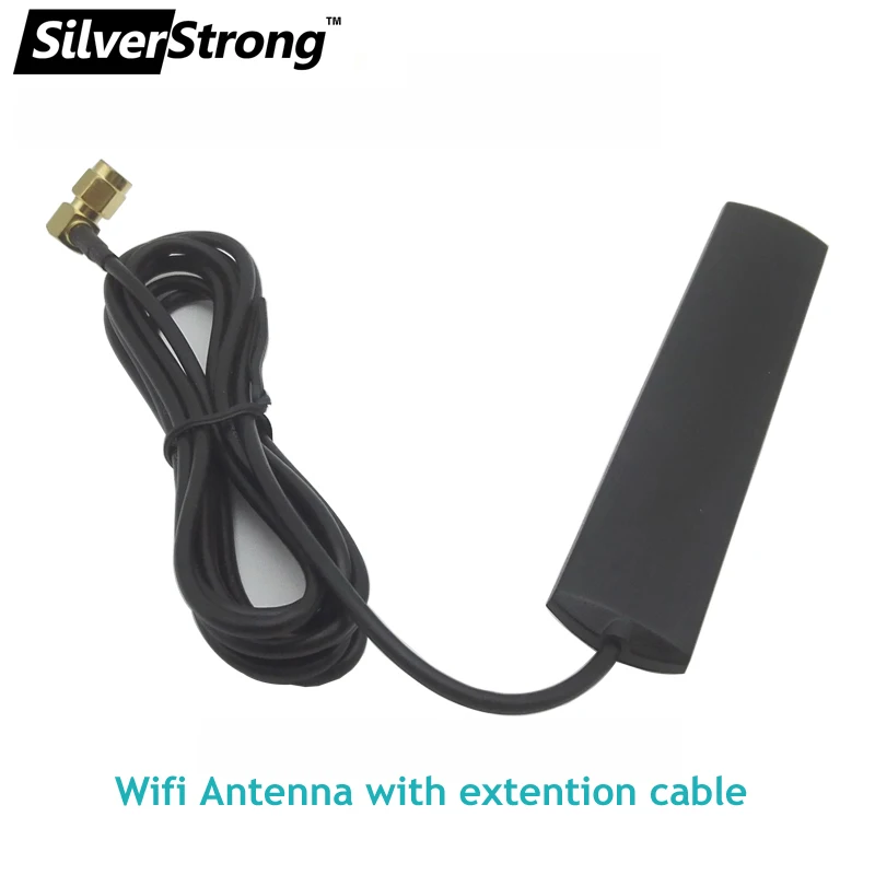 SilverStrong 1 шт. 4dbi Sma разъем автомобильный DVD 4G Wifi антенна с удлинительным кабелем для Автомобильный dvd-плеер на основе Android 2,4 ГГц