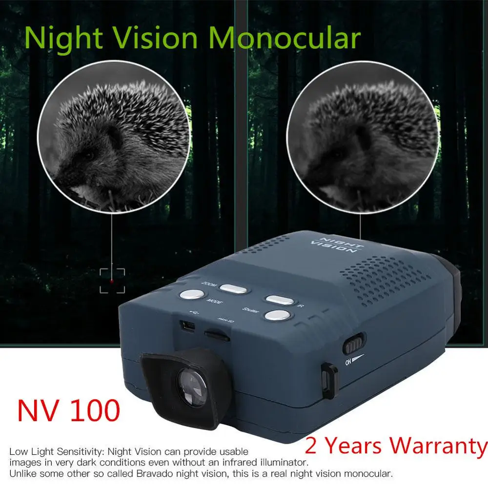 NV100 высококачественный цифровой монокулярный телескоп ночного видения для охоты