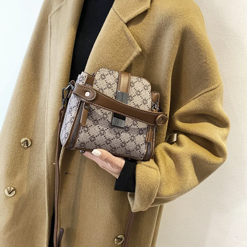 

Tote Bag Classic Handbag Famouse Brand Design Bucket Hand Bag Vintage Crossbody Bag Women Oblique satchel Quality Shoulder Purse