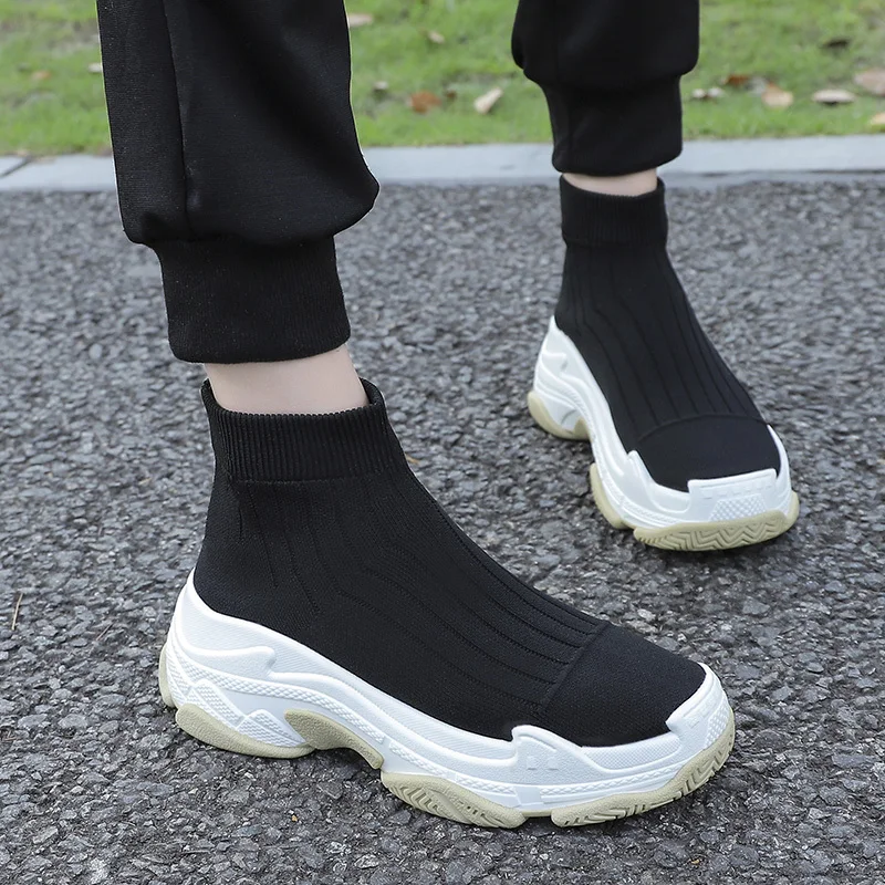 Женские зимние ботинки вязаные шерстяные ботильоны женская теплая розовая