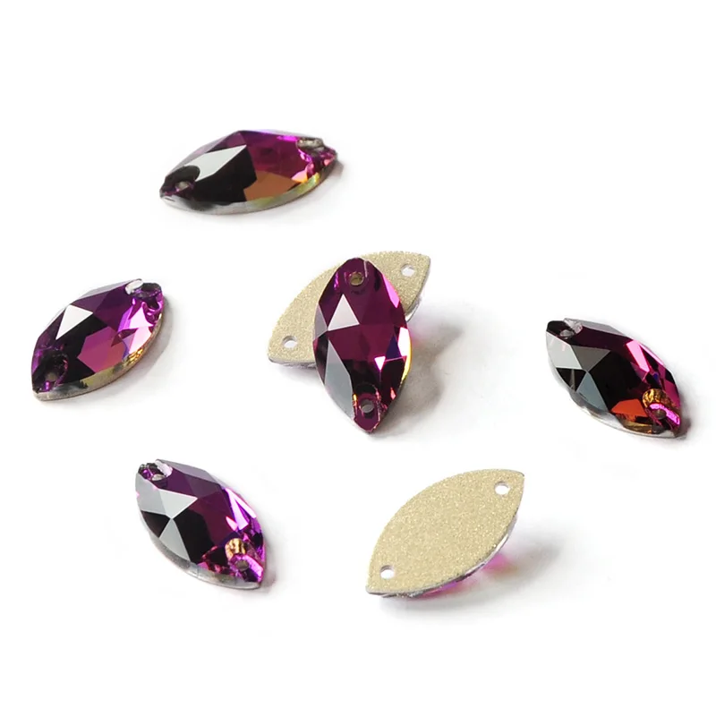 

CTPA3bI Amethyst Mix Shape Sew On Rhinestones For Handicrafts Crystal DIY Wedding Dress Decoration Sewing Bags Shoes Accessories