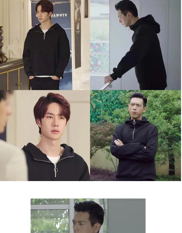 Go Go Squid! Li Xian Wang Yibo Nam Joo Hyuk Style Solid Hoodies Sweatshirts Women Men Couple Zipper Hooded Tops Thick Pullovers