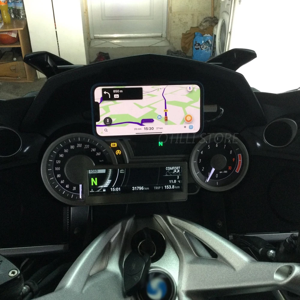 Motorcycle Front Phone Stand Holder GPS Navigaton Plate Bracket For BMW K1600GTL K1600GT K1600B 2011-2020 2019 2018 2017 2016