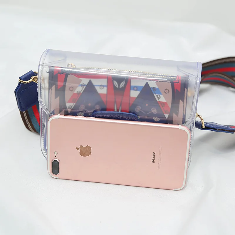 Новые сумки для женщин 2019 прозрачная сумка женские через плечо мультяшный принт