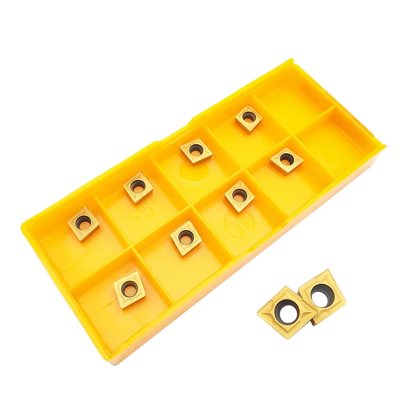 10 шт. CCMT060204 UE6020 US735 VP15TF CCMT21.51 Карбид вставлять внутренние токарные инструменты CCMT 060204 CNC лезвие токарный станок токарный инструмент