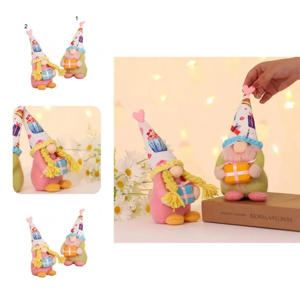 

Плюшевое искусственное романтическое украшение без запаха, подарок на день Святого Валентина, кукла гном, кукла для стариков на фестиваль