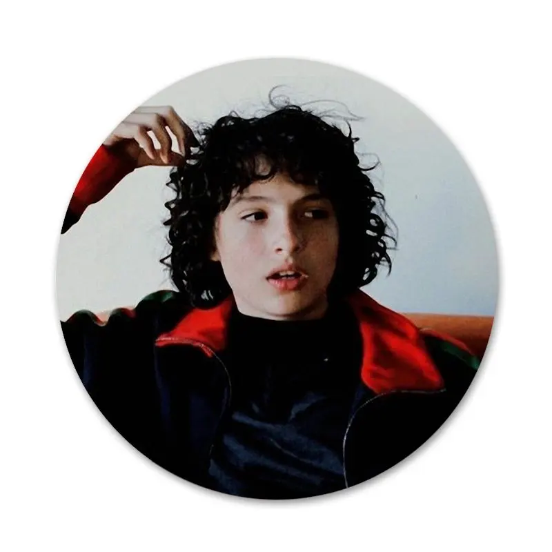 

58mm TV Finn Wolfhard Stranger Things Badge Brooch Pin Accessories For Clothes Backpack Decoration gift