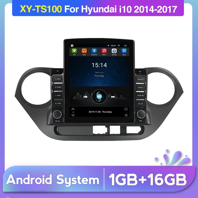 Мультимедийный плеер DSP 4G LTE для автомобиля Hyundai i10 2013 2014 2015 система Android аудио