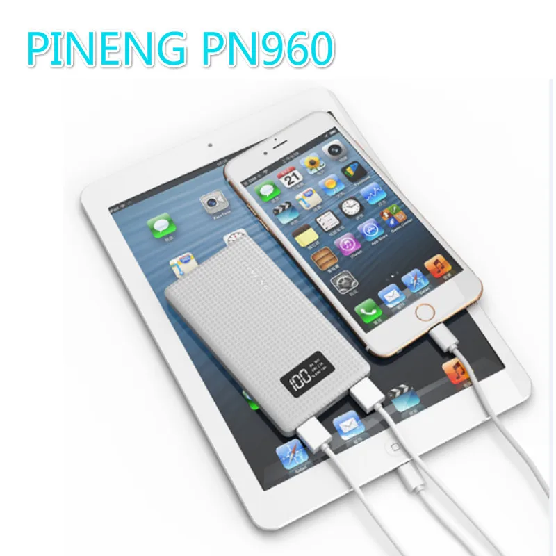 Внешний аккумулятор PINENG PN960 на 6000 мА · ч с двумя USB портами|Внешние аккумуляторы| |