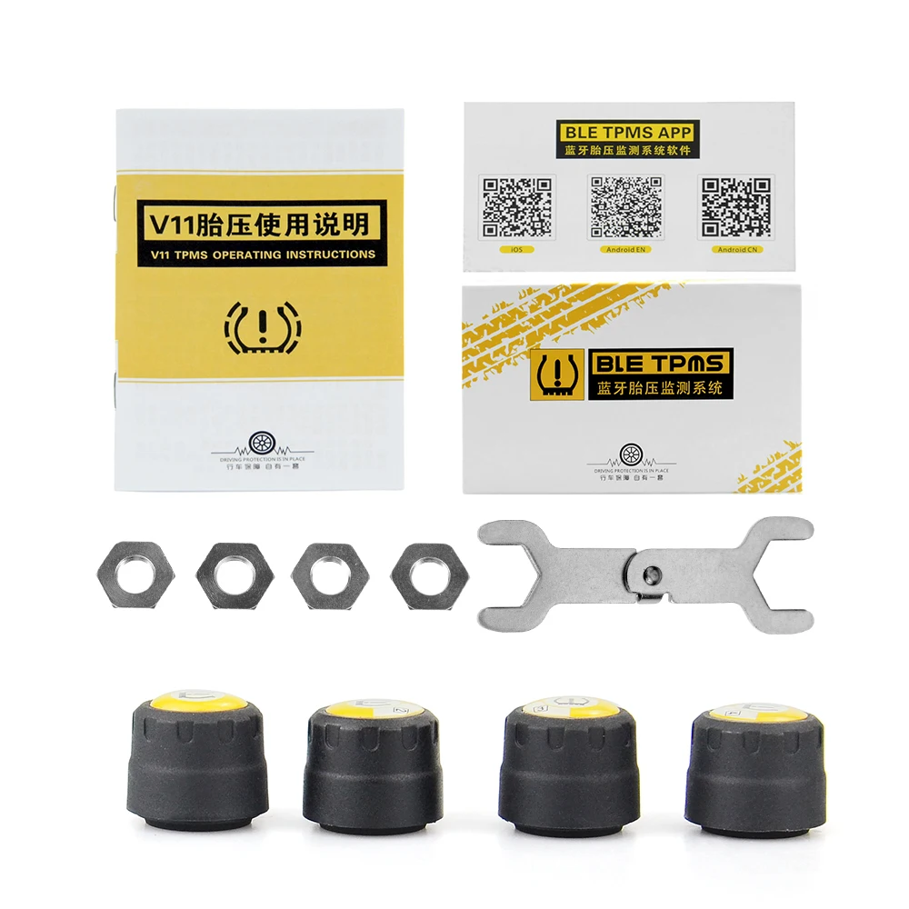 Универсальный внешний датчик давления в шинах TPMS Bluetooth 4 0 с поддержкой IOS Android