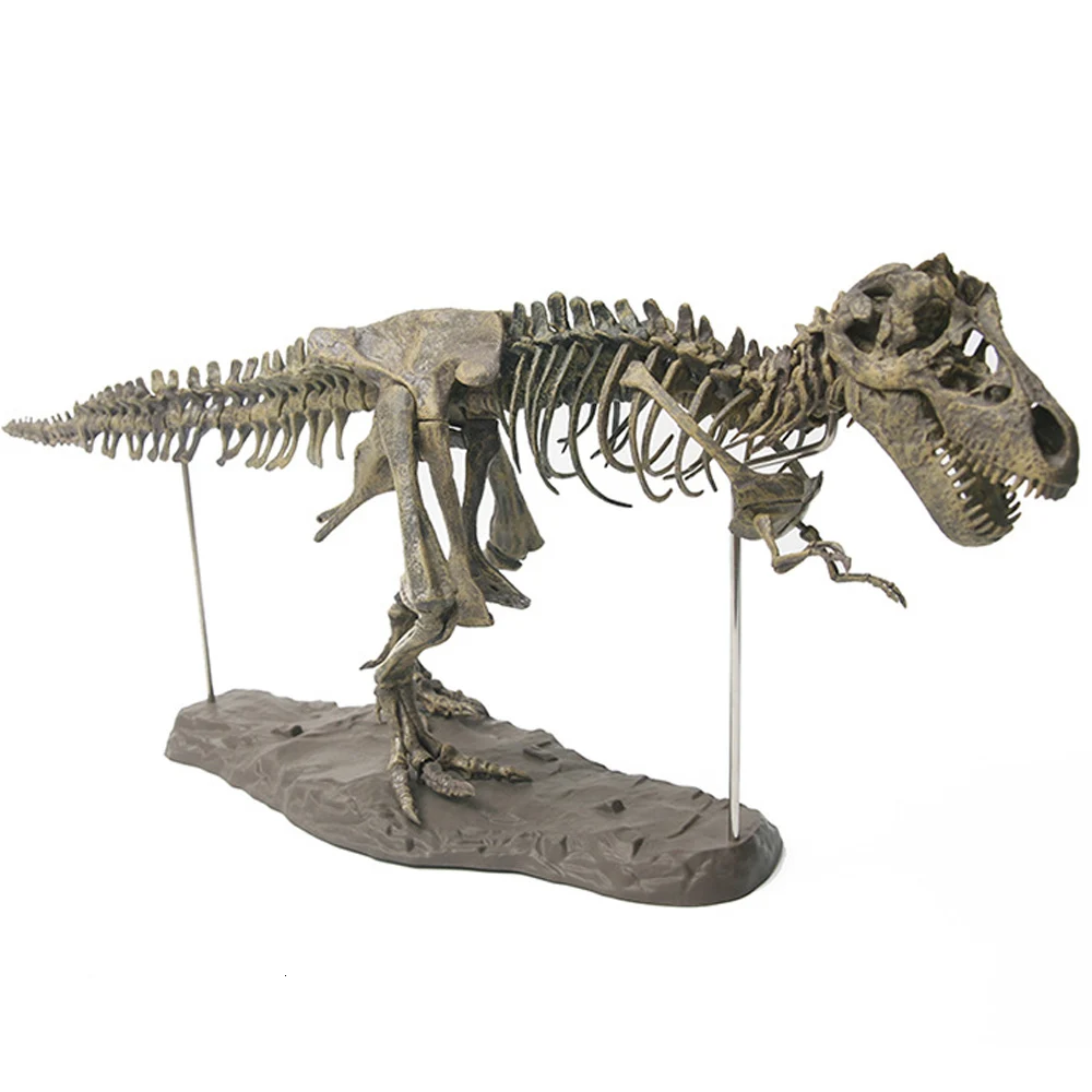 4D строительные блоки Моделирование большой динозавр Fossil Tyrannosaurus собрать скелет модель игрушки для детей подарок