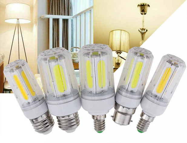 Светодиодные лампы кукуруза с монолитным блоком светодиодов E27 E14 B22 G9 GU10