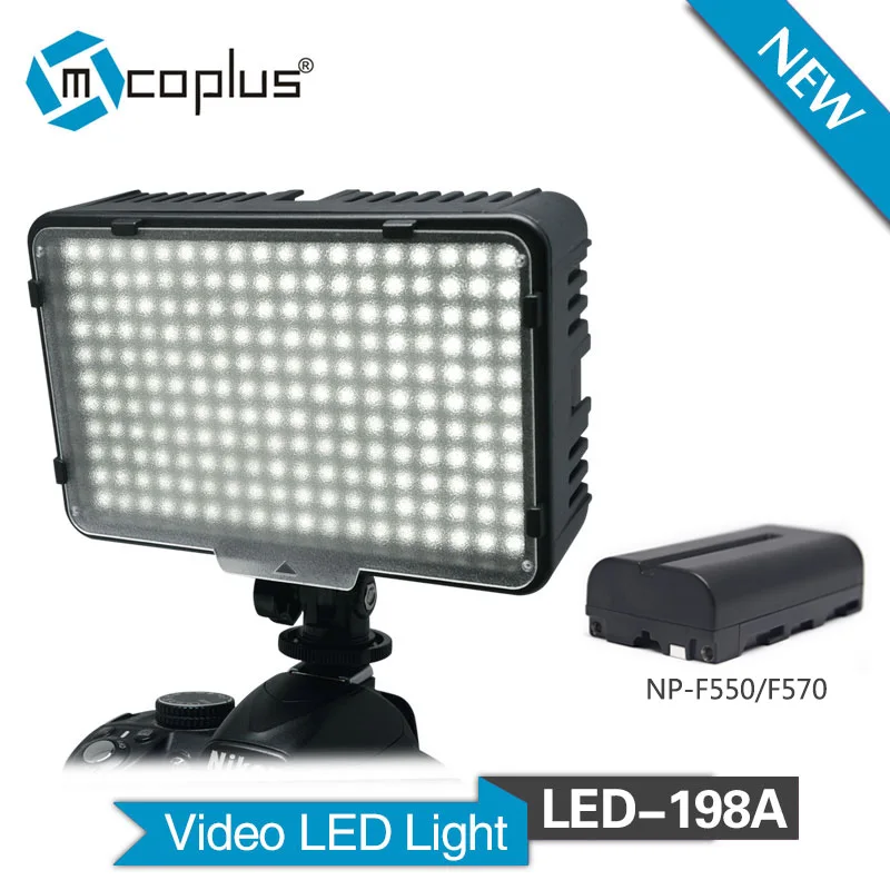 Светодиодная лампа Mcoplus 198A с 1 шт. фотовспышки для цифровых зеркальных камер DV и