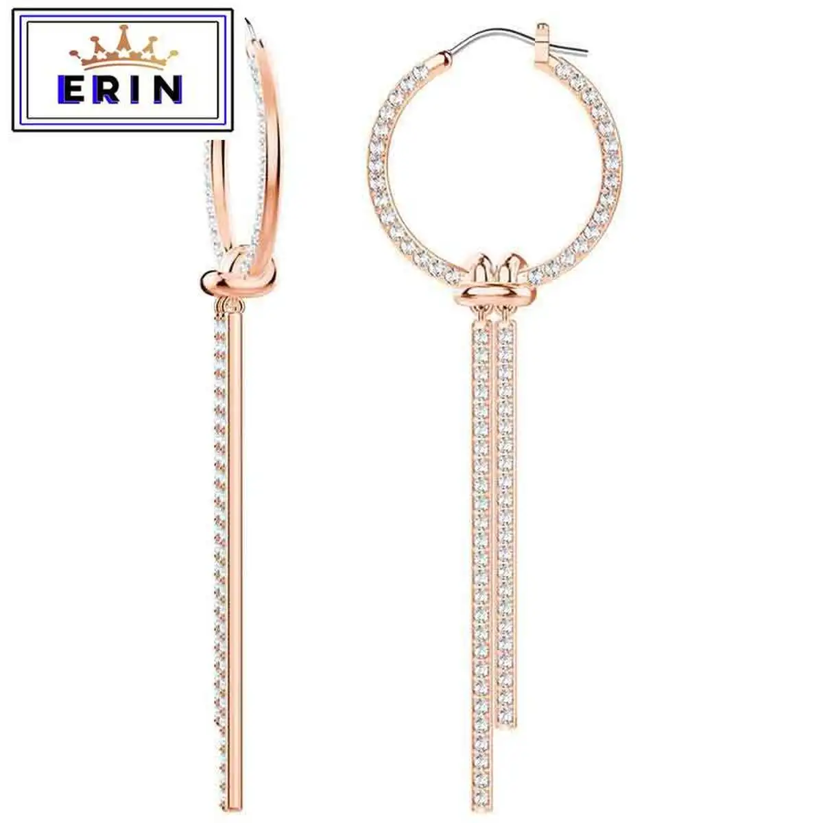 

ERIN High quality 1:1 SWA elegant Tassel Earrings