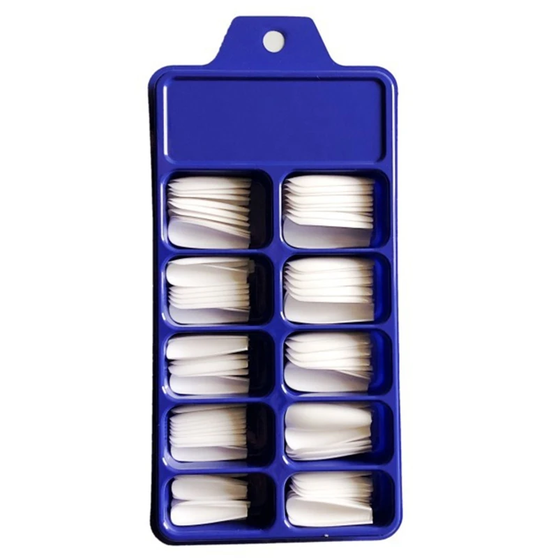 100 шт. сплошной Карамельный цвет полное покрытие гроб накладные поддельные ногти