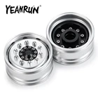 YEAHRUN 12 шт. металлический сплав Передние колесные диски втулки для Tamiya 114 RC трактор прицеп грузовики детали для обновления