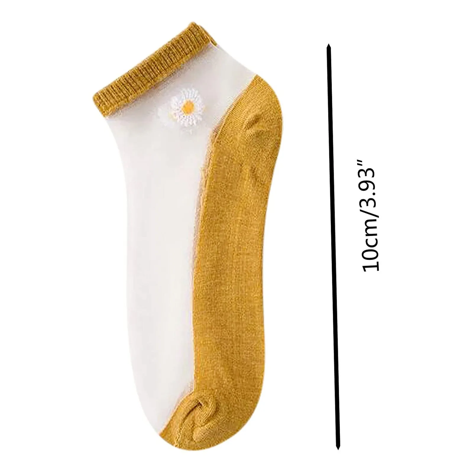 Модные Женские Носки 5 шт. летние сетчатые сращивающиеся с маргаритками