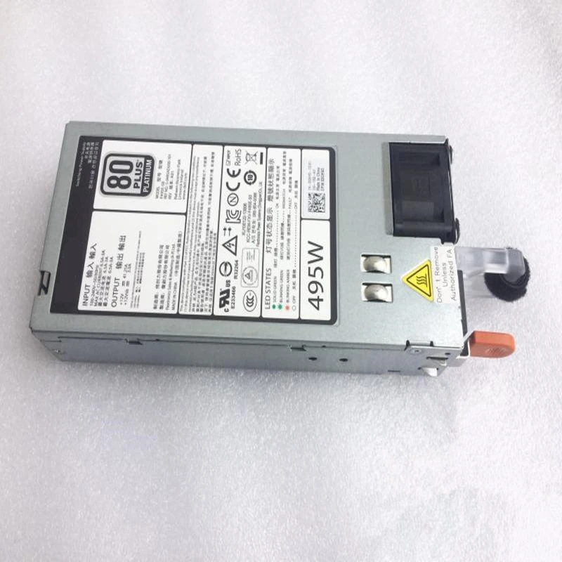 Новый блок питания для ноутбука Dell R720 730 620 520 T620 720 495W Питание D495E S0 DPS 495AB в N24MJ 3GHW3 33MD5