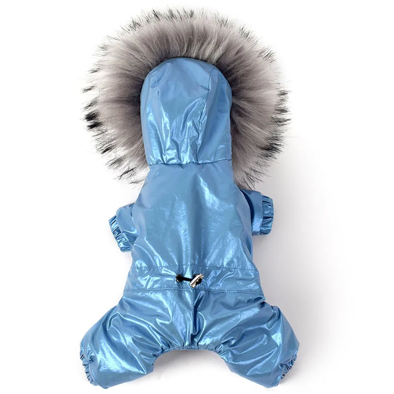 Роскошный ошейник из искусственного меха для собак пальто маленьких зимний