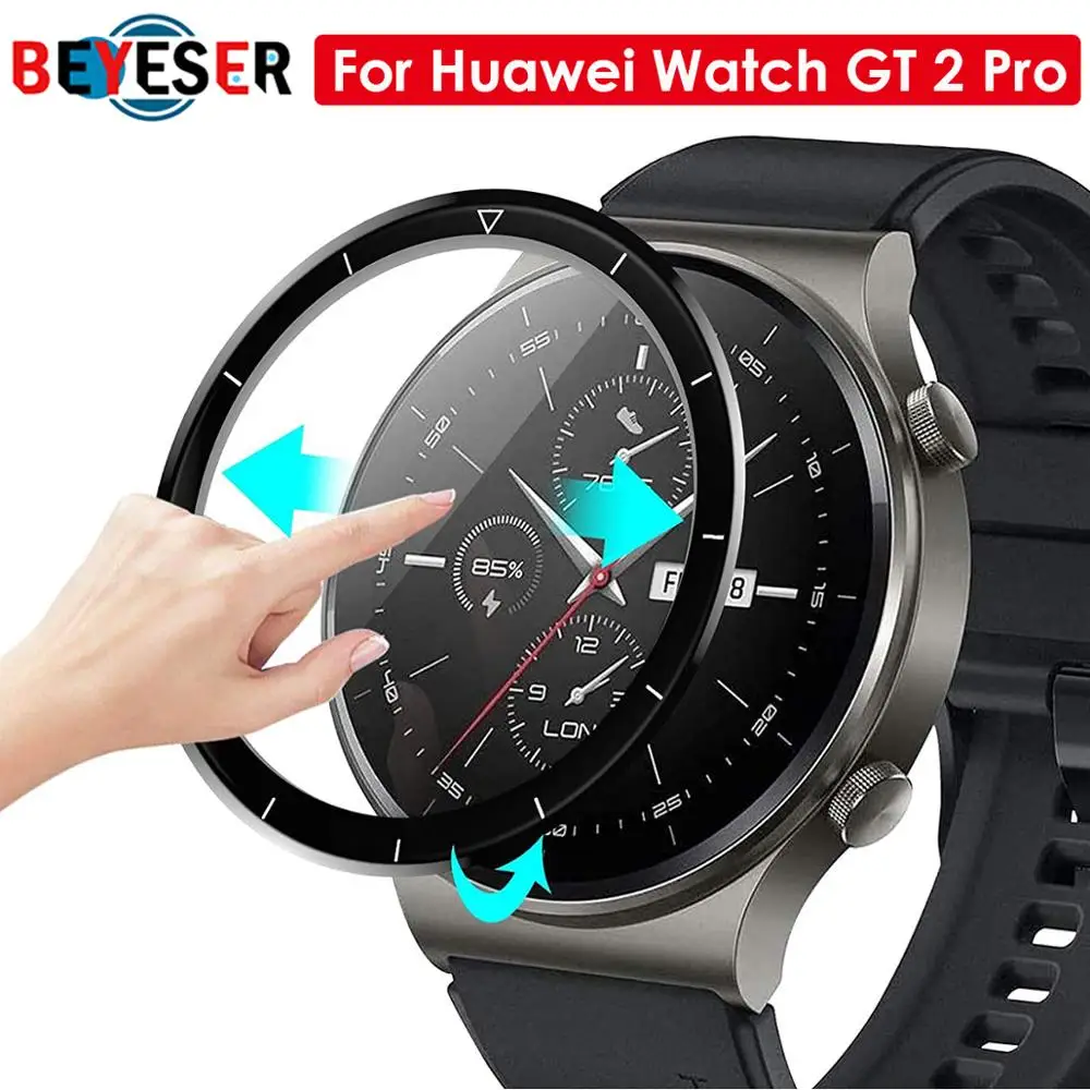 

3D Curved Soft Edge Protective Film Cover Protection For Huawei GT 2 Pro Watch GT2 Smartwatch Full Display Screen Protector Case