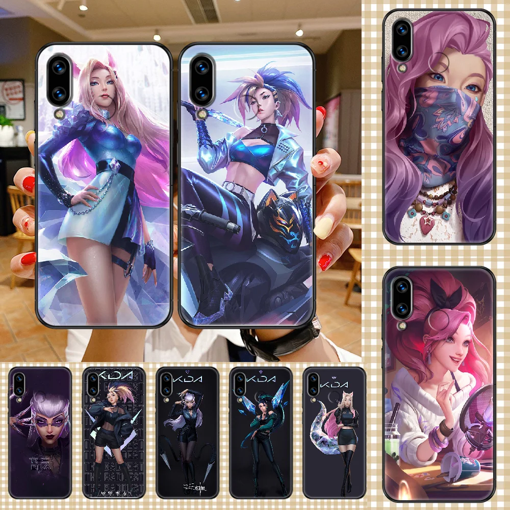 Чехол для телефона LOL kda Seraphine Akali Kaisa Huawei Honor 6 7 8 9 10 10i 20 A C X Lite Pro Play чехол из ТПУ с