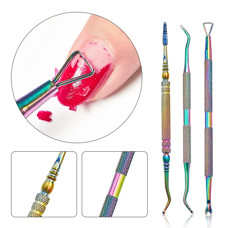 Набор для снятия кутикулы с четырьмя лилилиями двусторонний хамелеоновый