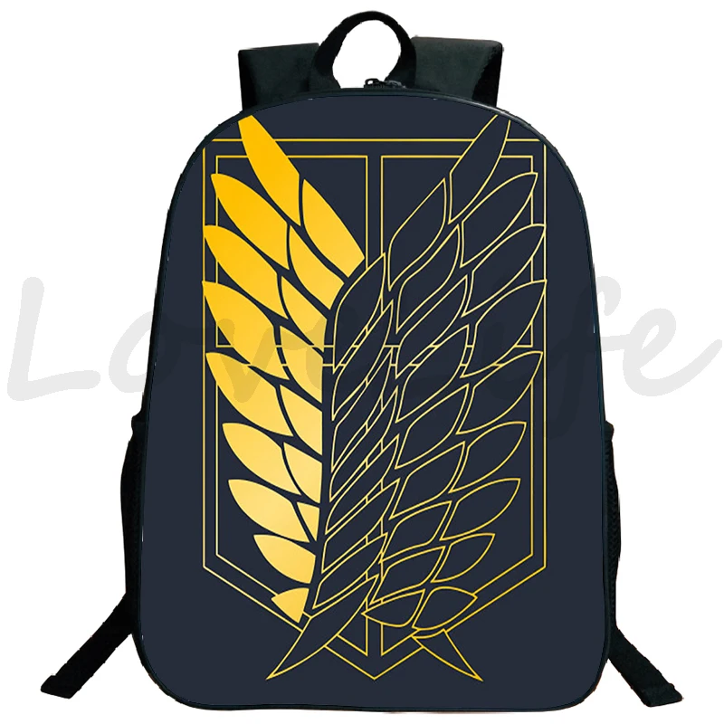 Сумка Attack On Рюкзак Титан школьная сумка в стиле аниме Bookbag для подростков ноутбук