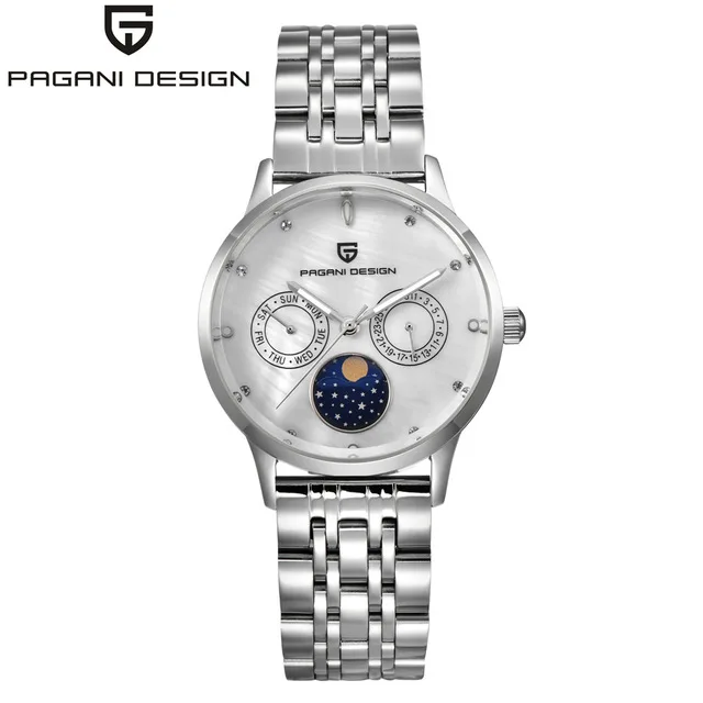 PAGANI DESIGN брендовые модные женские кварцевые часы Reloj Mujer Для женщин Водонепроницаемый корпус и циферблат часы к вечернему платью Relogio Feminino - Цвет: 1