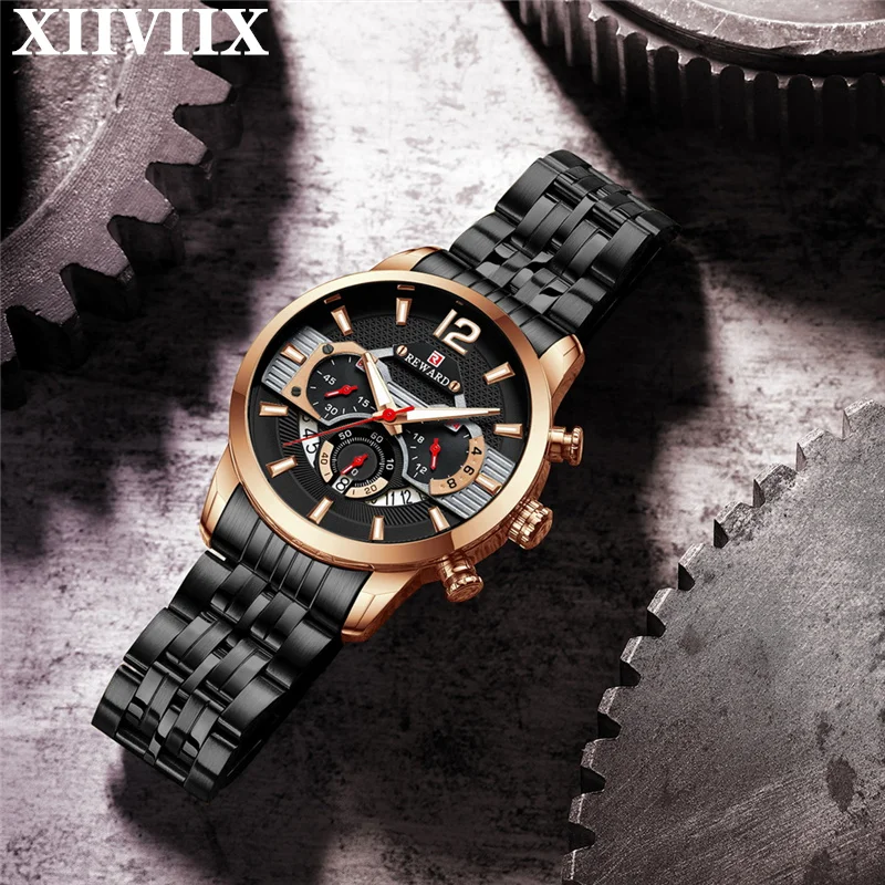 

XIIVIIX Mens Luxury Top Brand Quartz Wristwatches Sports Waterproof Watch for Men Date Chronograph Watches Relogio Masculino