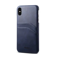 luxury pu genuine leather phone case for iphone 11 pro max xs x xr 7 8 6 6s plus for samsung s10 card slot cover coque shell