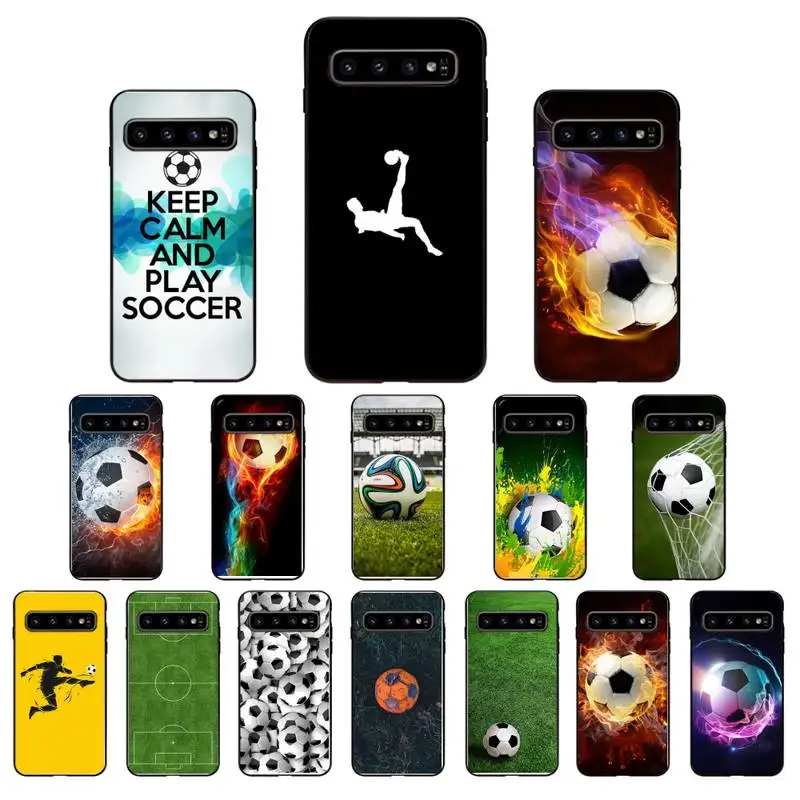 Чехол для телефона YNDFCNB Fire Soccer ball Samsung Galaxy S6 S6edge Plus S7 S7edge S8 S9 S10 S20|Бамперы| |