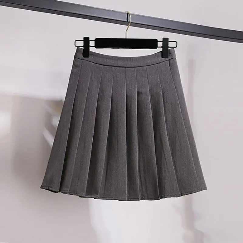 

Women Oversized Suit Long Coat Pleated Skirt Two-piece Set 2021 Spring Autumn Female Elegant Solid Blazer Dress Suits