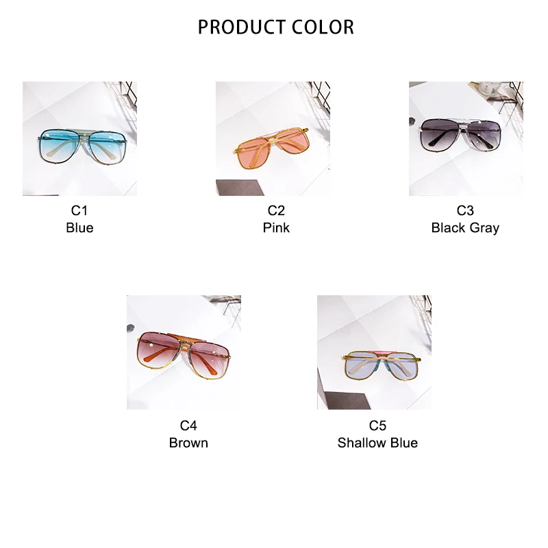 

ROYAL GIRL Square Sunglasses Women Brand Design Vintage Driving Shades Female Rivets Glasses Ladies Zonnebril Dames UV400 SS852