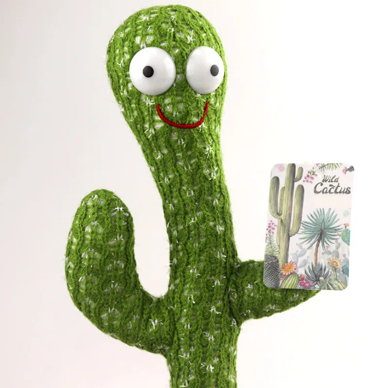 Игрушка плюшевая кактус электронная игрушка для танцев с песней плюшевый милый